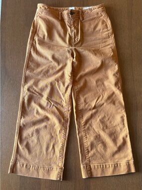 GAP - High Rise Wide-leg Cropped in Cinnamon